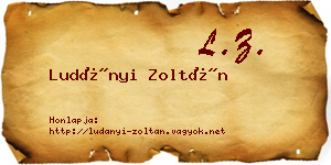 Ludányi Zoltán névjegykártya