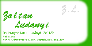 zoltan ludanyi business card